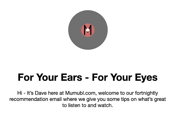 <p>Music recommendations to listen to and music related content to listen to and read along with site news updates from mumubl.com</p><p></p>