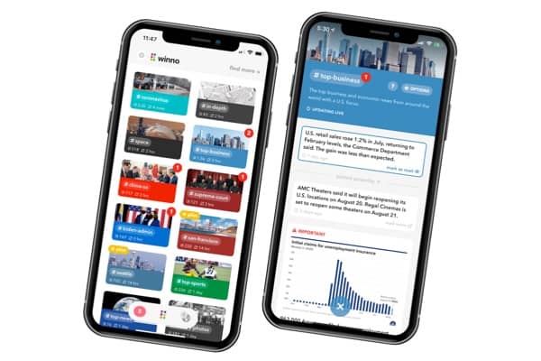 
<p>Mobile newsletter covering tech, business, and politics to your tastes.</p>
