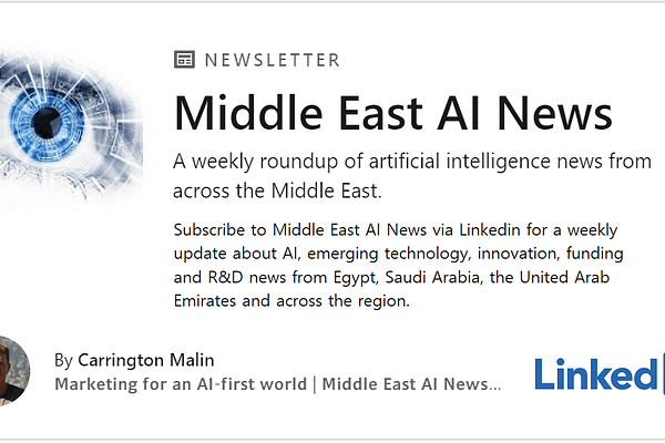 <p>A weekly roundup of artificial intelligence, innovation, tech funding and R&D news from across the Middle East, including Egypt, Saudi Arabia and the UAE.</p>
