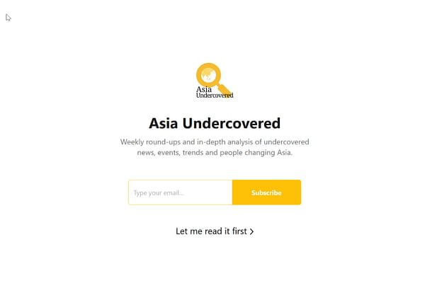 <p>Asia Undercovered shares quality features and investigations in local outlets, focusing on regions that are ignored by foreign media, along with original media analysis, breaking news backgrounders, critiques, and special issues focusing on specific topics.</p>
